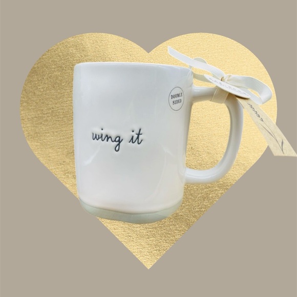 Hummingbird "Wing It" Rae Dunn Double-Sided Mug - Picture 3 of 5